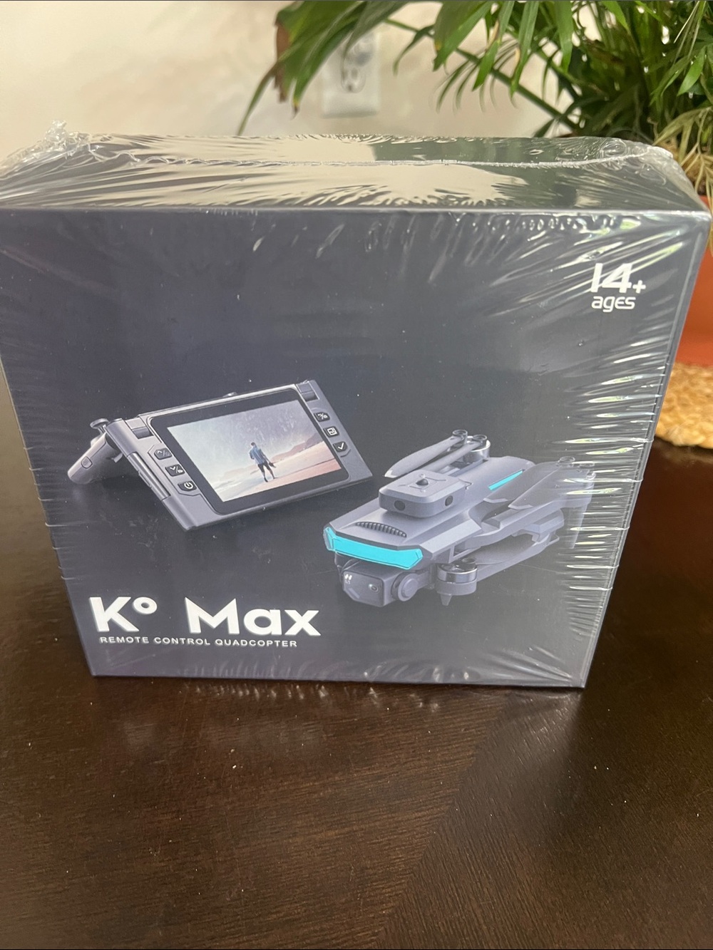 Kº Max Remote Control Quadcopter - Gray with Teal Accents